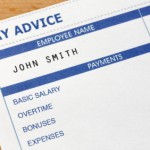Picture of pay slip